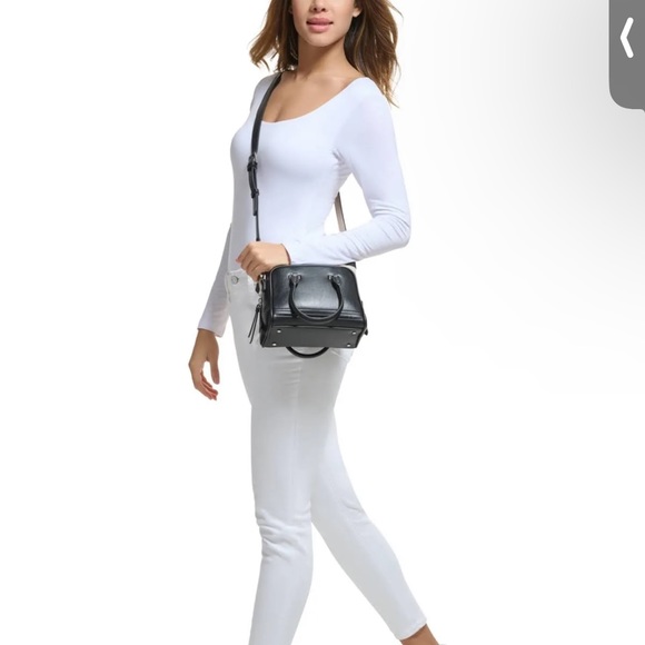 NWT Calvin Klein Malachite Organizational Bag Mini Satchel Crossbody - Tan - Picture 5 of 6